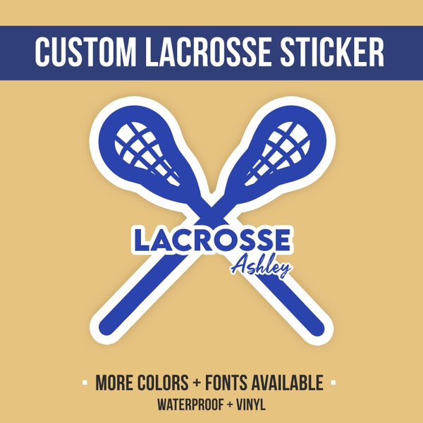 Custom Lacrosse Stickers | Custom Sport Sticker | Lacrosse Stickers | Team Stickers | Lacrosse Gift | Senior Gifts | Senior Night