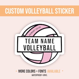 Custom Volleyball Stickers | Custom Sport Sticker | Volleyball Stickers | Team Stickers | Volleyball Gift | Senior Gifts | Senior Night