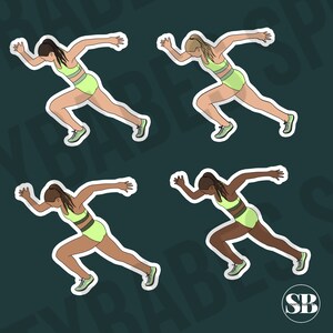 Track and Field Stickers , Planner Stickers, Track Stickers, Hurdle ...