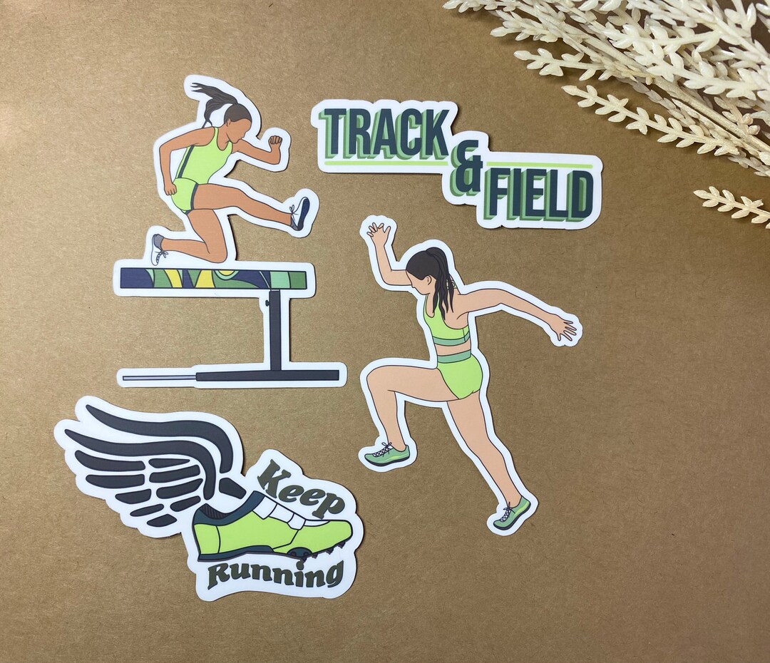Track and Field Stickers , Planner Stickers, Track Stickers, Hurdle ...