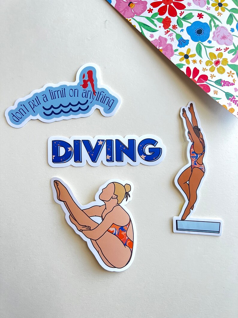 Diving| Girl Diving Stickers | Diving Team | Diving Gifts| Diving Coach ...