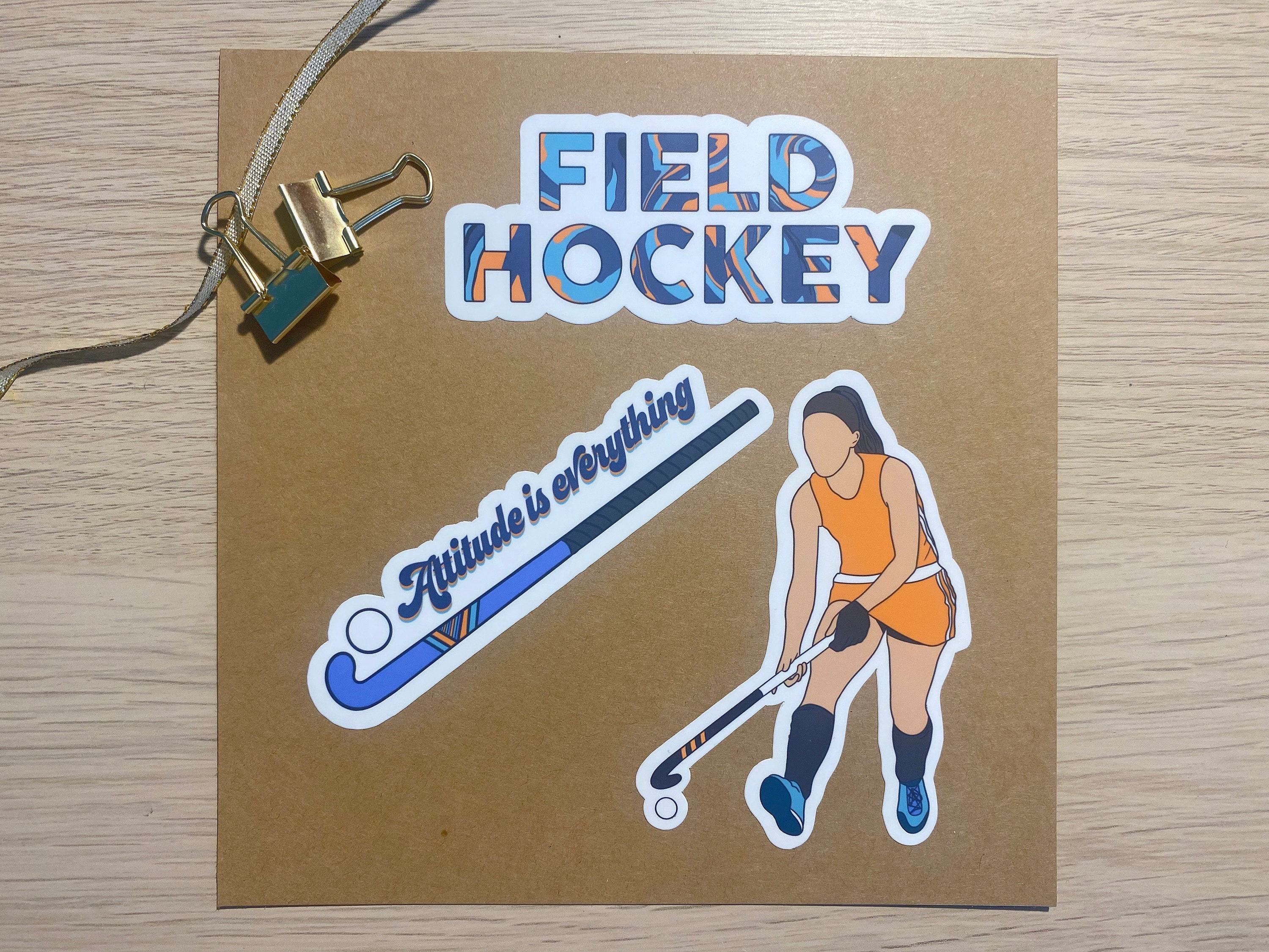 Pegatina de hockey sobre césped / Hockey sobre césped para niñas / Paquete de pegatinas / Regalos de hockey sobre césped / Equipo de hockey sobre césp
