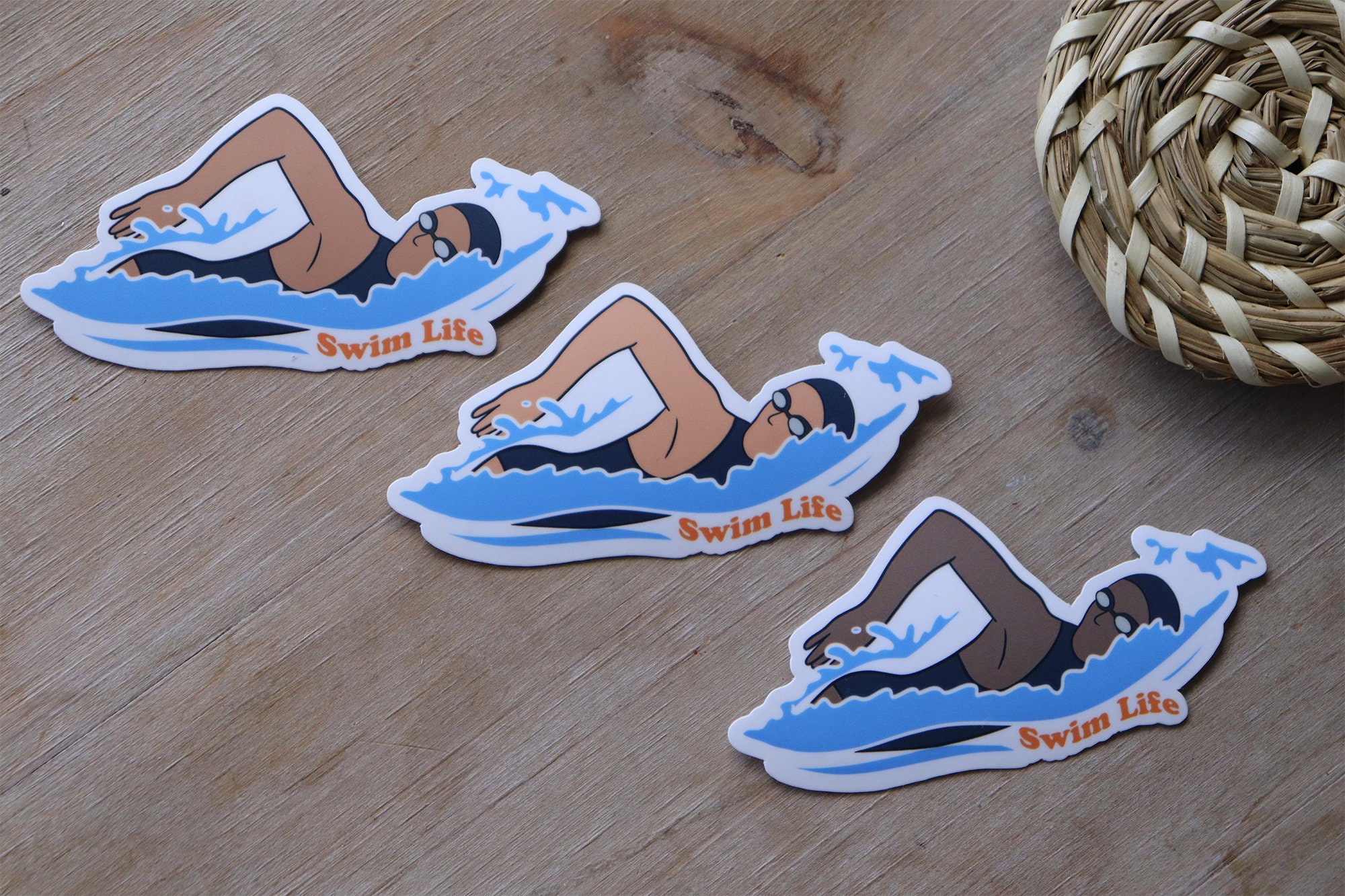Swim Stickers Swimming Stickers Girls Swimming Swimming Etsy