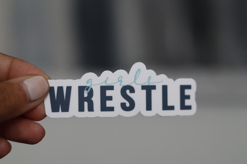Wrestling Stickers Girls Wrestling Sport Sticker Pack Etsy