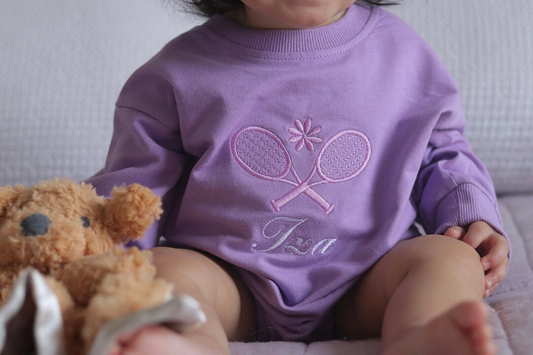Tennis Onesie Custom Baby Tennis Gift Tennis Baby Clothes Etsy