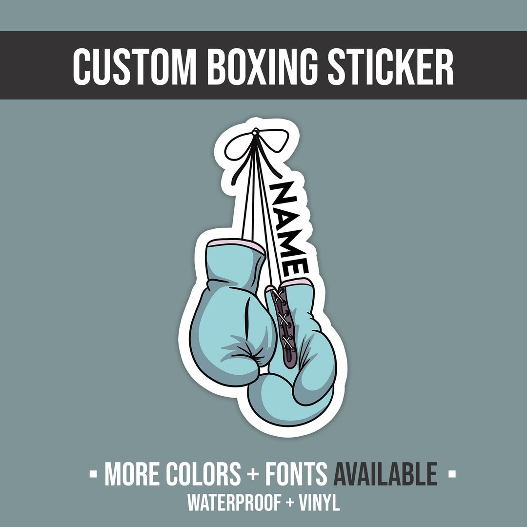 Custom Boxing Sticker Custom Sport Sticker Boxing Stickers Boxing Coach Gift Sporty Stickers