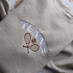 Peacock Tennis Sweatshirt — Cute Bird Tennis Player Graphic Crewneck