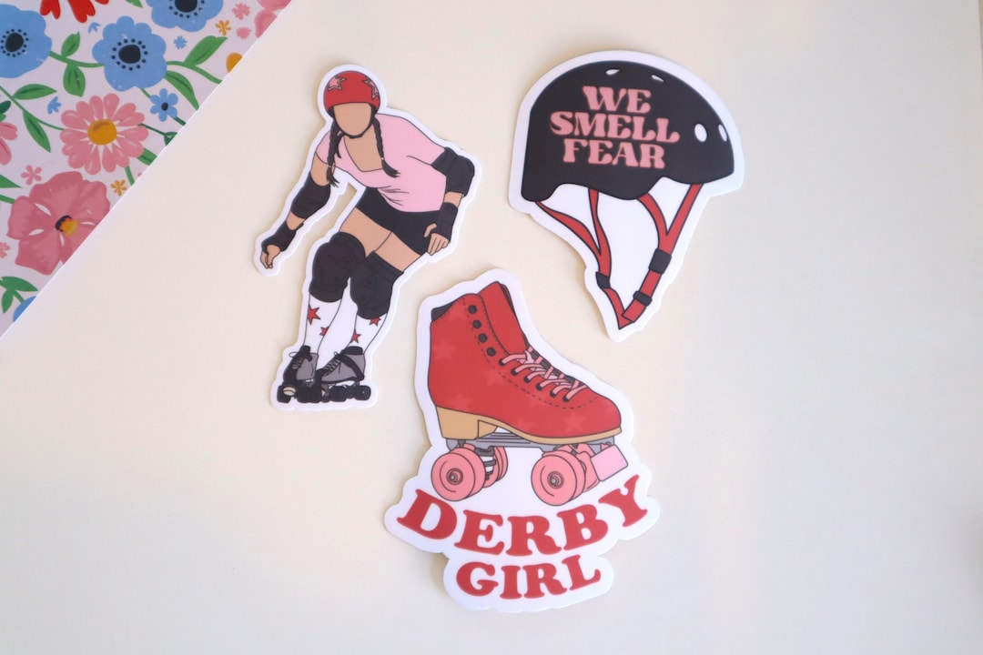 Roller Derby Stickers, Roller Derby Girls, Derby Life Stickers, Roller