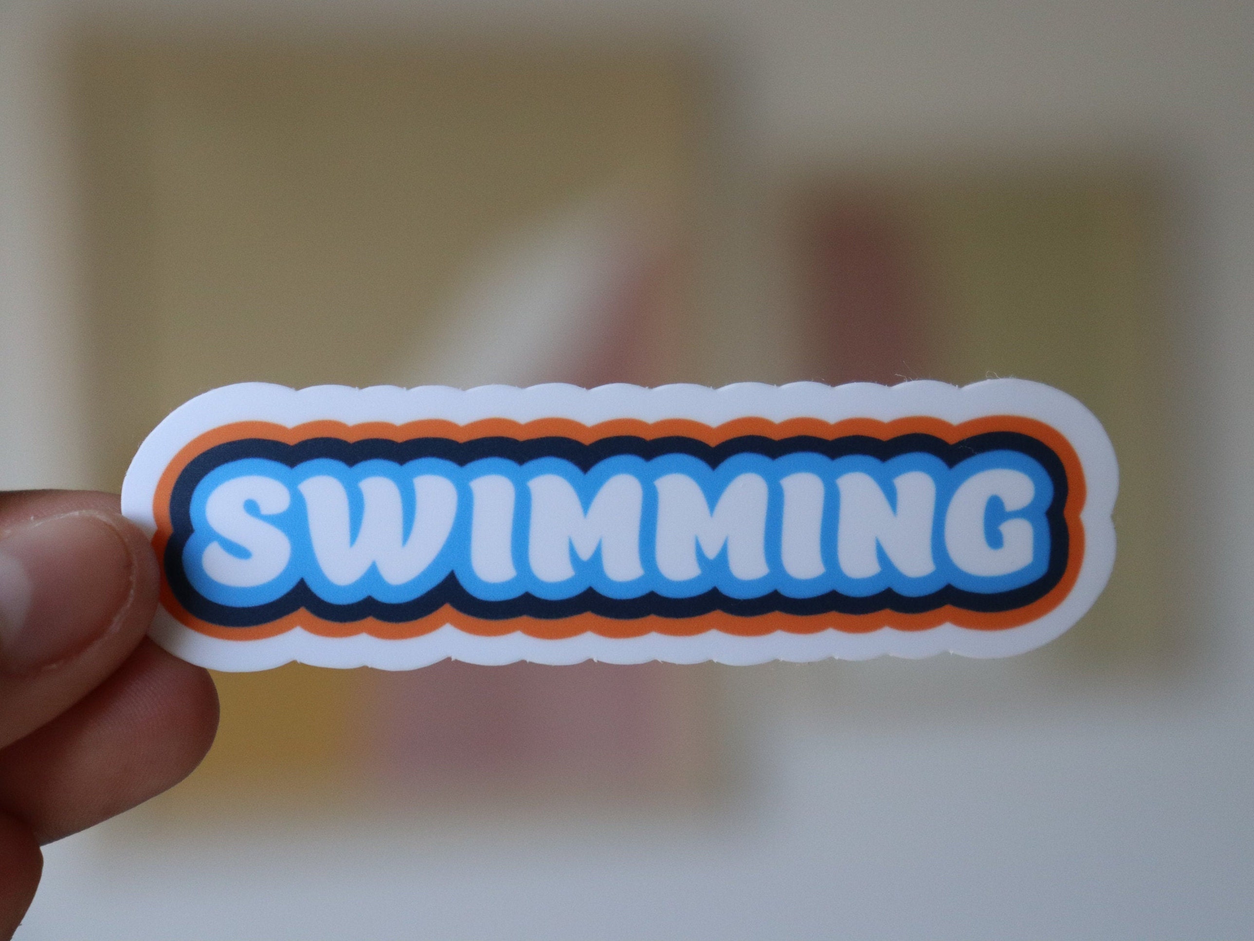 Swim Stickers Swimming Stickers Girls Swimming Swimming | Etsy