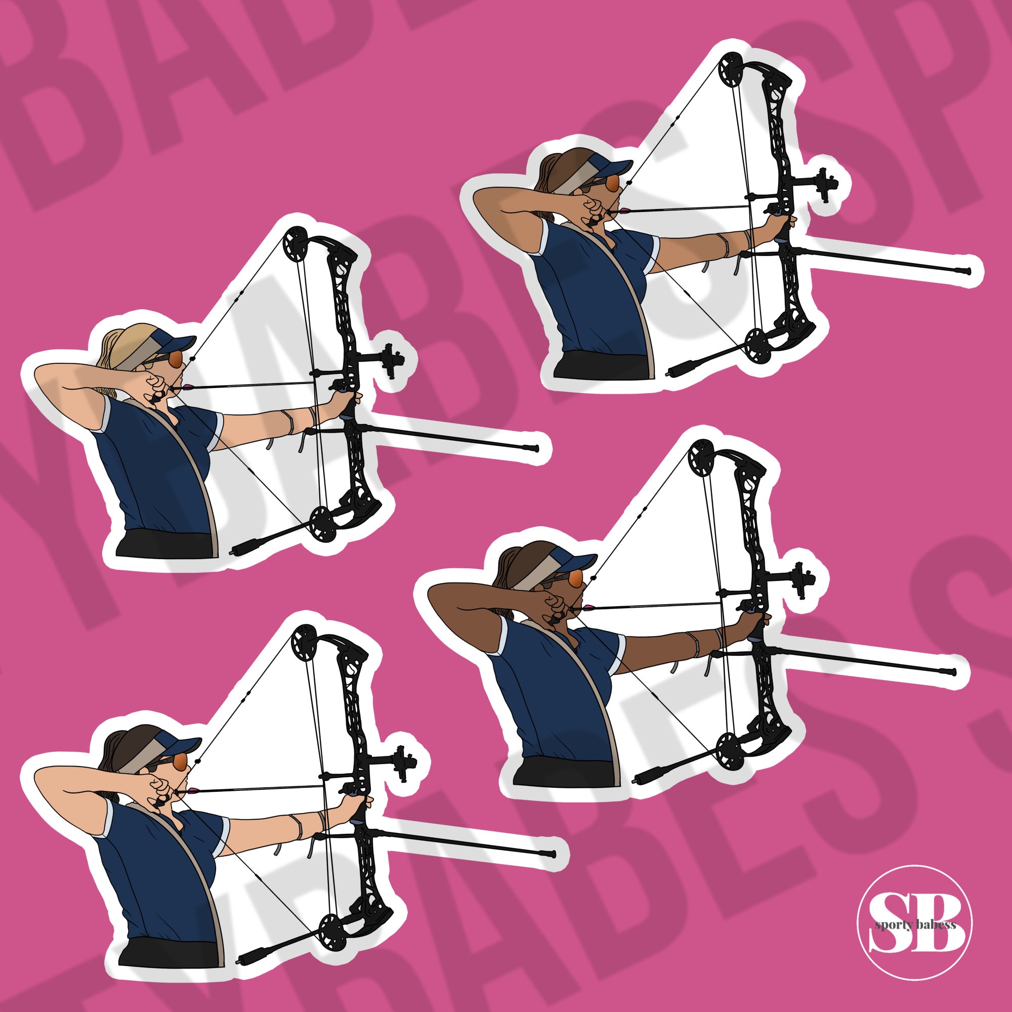Archery Stickers | Women Archery | Archery Gifts | Bow Archery ...
