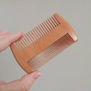 Macramé Comb, Wood, Double Sided, Fringe Comb, Macrame Brush image 8