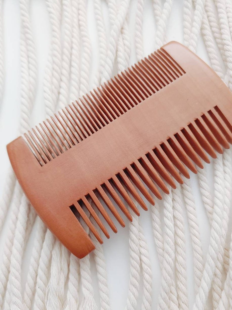 Macramé Comb, Wood, Double Sided, Fringe Comb, Macrame Brush image 3