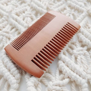 Macramé Comb, Wood, Double Sided, Fringe Comb, Macrame Brush image 2