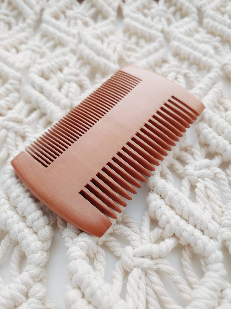 Macramé Comb, Wood, Double Sided, Fringe Comb, Macrame Brush image 2