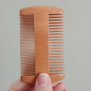 Macramé Comb, Wood, Double Sided, Fringe Comb, Macrame Brush image 9