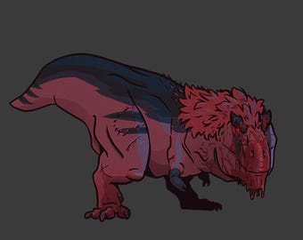 Custom Chonker Art, Vinyl, Custom Die Cut Stickers, Chonky, Paleoart Dinosaurs Animal Stickers Art Commission