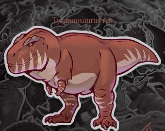 Chonky Tyrannosaurs Rex Sticker, Chonky Trex