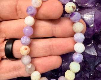 Morado Purple Violet Opal Bracelet - 8mm