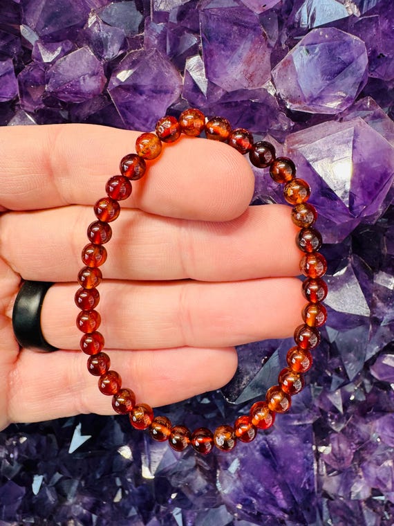 Buy Hessonite Garnet Bracelet 5mm Only Online in India