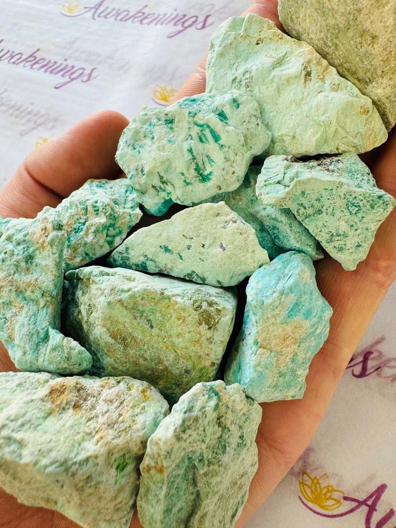 Turquoise Stained Rough Turquoise - Rough Raw Natural - Medium - 1 Stone - Etsy