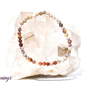 Laguna Lace Agate Bracelet - 4mm - 6.50 inches
