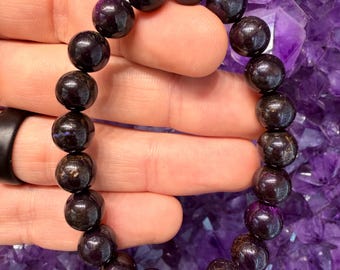 Dark Purpurite Bracelets (AAA Grade) - 8mm (Etsy Only)