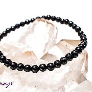 Jet Bracelet - 4mm - 6.50 inches