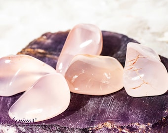 Pink Chalcedony - Tumbled - 1 Stone