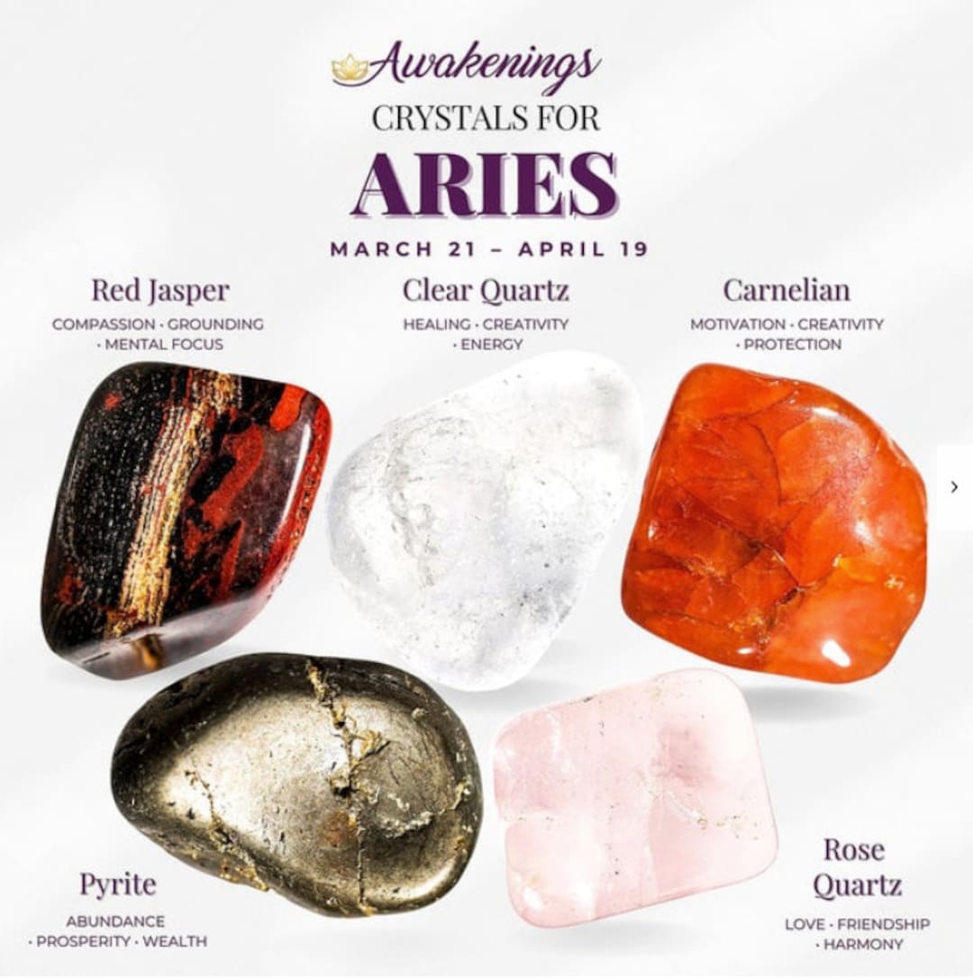 Aries Zodiac Crystal Kit Etsy
