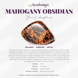 Mahogany Obsidian - Tumbled