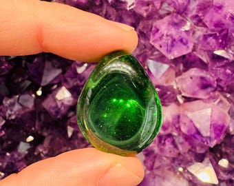 Gaia Stone (Helenite) - Tumbled - 1 Stone