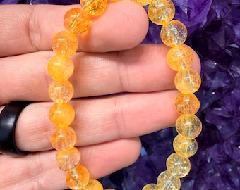Brazilian Citrine (Unheated) Bracelet - 8mm - Etsy Only