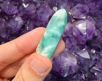 Blue Hemimorphite Bullet (AAA Grade) - 1 Stone (Etsy Only)