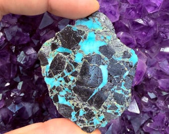 Lavender Variscite Slab Slice Stone - 31 grams - 1 Stone