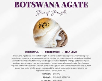Rosa Botswana Achat - getrommelt - 1 Stein
