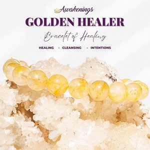 Golden Healer Quartz (Yellow Hematoid) Bracelet - 10 - 11mm