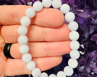 Blue Celestite (Celestine) Bracelet - 8-9mm