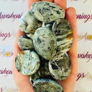 Blue Opal Worry Stone - 1 Stone