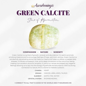 Green Calcite - Tumbled - 1 Stone