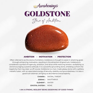 Gold Sandstone/Goldstone - Tumbled - 1 Stone
