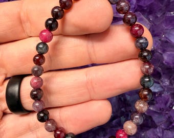 Red Spinel Bracelet - 6mm (Etsy Only)