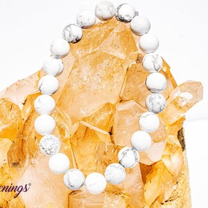 White Howlite (Magnesite) Bracelet - 8mm