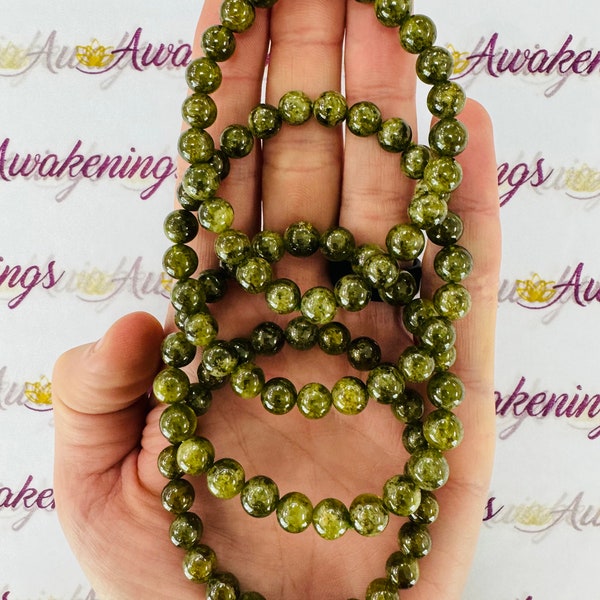 Vesuvianite / Idocrase Bracelet - 8mm