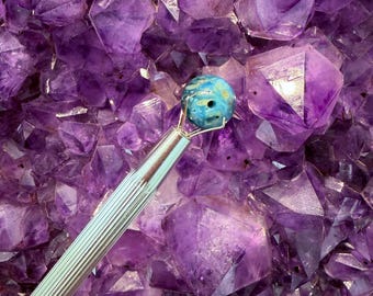 Blue Ice Glacierite (High Grade) Bead - 10mm - 1 Bead