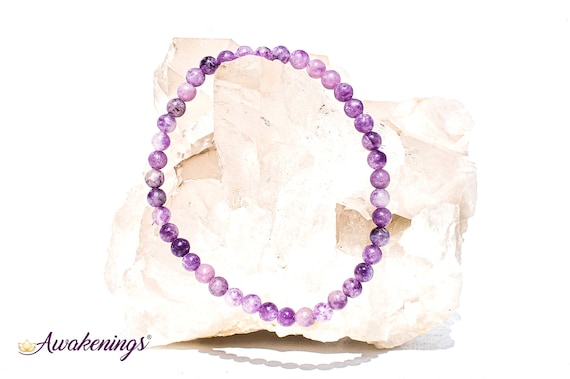 Fengshui Gemstone Bracelt Natural Lepidolite Crystal Bracelet Embrace Calm  and Balance at Rs 155/piece in Vadodara