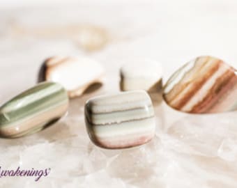 Saturn Chalcedony - Tumbled - 1 Stone