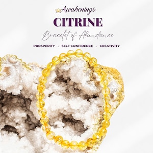 Citrine Bracelet - 7-9mm