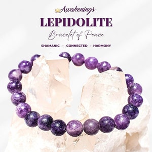 Lepidolite Bracelet - 8mm