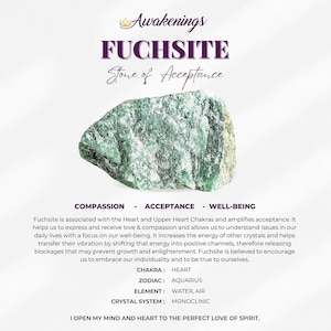 Fuchsite - Brut naturel brut - 1 pierre