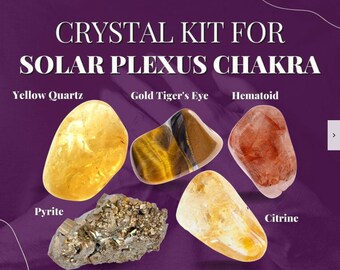Solar Plexus Chakra Crystal Kit